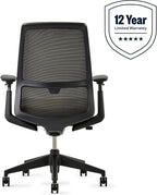 Haworth Soji Office Chair with Ergonomic Adjustments, Flexible Mesh Back (Clay)