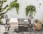 SAFAVIEH Outdoor Collection Brielle Antique White Bench