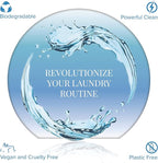 Pursonic Eco Laundry Detergent Sheets - 60 Sheet (120 Loads) Natural Zero Plastic Laundry Sheets with Powerful Cleaning Power - Travel Essentials, Quick-Dissolving & Mess-Free (Fresh Linen)