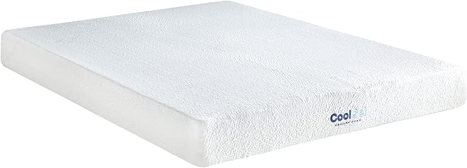 Cool Gel 8 Inch Twin Size Mattresses Memory Foam Medium Firm, Twin Memory Foam Mattress Cooling, Made in the USA, 8" Depth with Pressure Relief, CertiPUR-US Certified No Fiberglass, CoolGel Bed