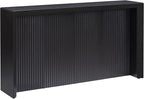 Henn&Hart 56'' Wooden Rectangular Fluted Console Table Entryway Table, Sofa Table for Entryway, Living Room, Couch, Hallway, or Office, Black Grain