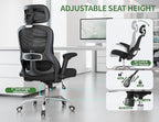Ergonomic Office Chair: 400LBS Computer Desk Chair Comfy-Black Big and Tall Office Chair with Lumbar Support & Headrest-Gaming Chairs for Adults-Executive Office Rolling Chairs for Home Work