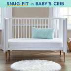 Sealy Baby Posture Haven Orthopedic Antibacterial 2 Stage Waterproof Crib Mattress plus Toddler Bed Fit, 204 Premium Coils, GREENGUARD Gold Certified, Safety & Quality Tested, Made in USA, 52"X28"