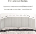 King Size Headboard Only, Linen Wall Mounted Headboard King for Adjustable Bed Modern Upholstered Head Board Easy Assembly, Linen Gray
