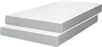 Milliard Memory Foam 5 Inch Narrow Cot Mattress,74" x 31" Cot for Bunk Bed, Daybed, Trundle, Or Bed Replacement, Narrow Trundle RV Compatible, Medium Firm Foam with Washable Cover (2 Pack)