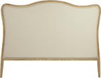 Creative Co-Op Oak & Linen King Size Headboard