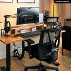 AUTONOMOUS ErgoChair Pro Ergonomic Office Chair Foam Black Adjustable Lumbar Support, Rolling Swivel - Home office Desk Chairs with Wheels and Arms - Ergonomic Desk Chair Comfy for Gaming & Long Hours