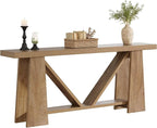 Tribesigns 70.9-Inch Extra Long Console Table, Farmhouse Entryway Table with Storage, Narrow Wooden Couch Table Behind Sofa for Living Room, Entrance, Hallway