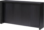 Henn&Hart 56'' Wooden Rectangular Fluted Console Table Entryway Table, Sofa Table for Entryway, Living Room, Couch, Hallway, or Office, Black Grain