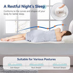 Amazon Basics Memory Foam Mattress, Medium Firm, 12 Inch, California King, White/Grey