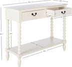 SAFAVIEH Home Collection Athena Distressed White 2-Drawer Console Table