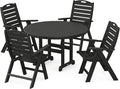 POLYWOOD® Nautical Dining Set, Black