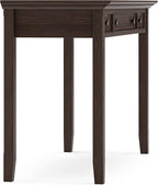SIMPLIHOME Amherst SOLID WOOD Transitional 54 Inch Wide Desk in Farmhouse Brown, For the Office Desk, Writing Table, Workstation and Study Table
