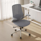 Ergonomic Mesh Office Chair, 330LBS Executive Desk Chair with Lumbar Support, 2D Armrests, Comfy Swivel Computer Task Chairs for Long Hours (Grey)
