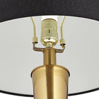Possini Euro Design Wayne 29 1/4" Tall Modern Glam Luxury End Table Lamp with USB Ports A+C Charging Brass Finish Metal Black Marble Living Room Bedroom Bedside Nightstand House Office Home