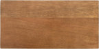Kate and Laurel Karlsen Mid-Century Wood and Metal Narrow Side Table; 16 x 24 x 8; Walnut Brown and Brass; Slim Bedroom Nightstand with Mixed Materials Design