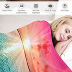 Ocean Beach Blanket - Love Gifts for Women & Men, Soft Warm Cozy Fleece Throw Blanket for Kids & Adults, 60"x80"