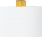 Possini Euro Design Zeus 29 1/2" Tall Modern Glam End Table Lamp Sculptural Gold Leaf Finish Living Room Bedroom Bedside Nightstand House Office Home Reading Kitchen Entryway Console Family Dining