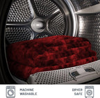 Everlasting Comfort Soft & Comfortable Red Faux Fur Throw Blanket for Couch - (50"x65") Minky & Fluffy Fall Blankets & Throws, Plush Fuzzy Cover for Bed, Sofa & Living Room - Cozy Home Decor