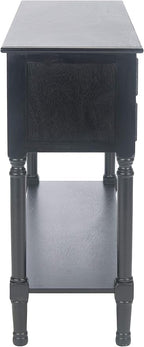 Safavieh Home Collection Haines Black 4-Drawer Bottom Shelf Console Table