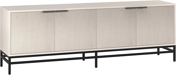 Henn&Hart Montello TV Stand, 70" Wide, White