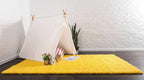Unique Loom Solid Shag Collection Area Rug (3' 3" x 5' 3" Rectangle, Tuscan Sun Yellow)