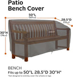 Classic Accessories Ravenna Water-Resistant 50 Inch Patio Loveseat Cover, Patio Furniture Covers
