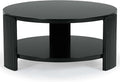 SAFAVIEH Couture Collection Liabella Black Round Coffee Table
