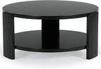 SAFAVIEH Couture Collection Liabella Black Round Coffee Table