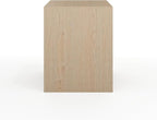Martha Stewart Kayden Home Office Modular Desk with 2 Drawers in Light Natural with Brushed Gold Hardware