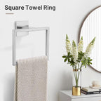 YACVCL 5 Pieces Bathroom Hardware Set, Brushed Nickel Bathroom Accessories, Bathroom Towel Bar Set, 23.6 Inch Towel Bar for Bathroom, Stainless Steel Bathroom Holder Set, Wall Mounted