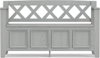 SIMPLIHOME Amherst Entryway Storage Bench - 48 inch Wide Solid Wood Hallway Seat in Fog Grey, Transitional Bench for Entryway or Living Room with Lift-Up Lid and Spacious Storage