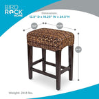 Bird Rock Home Seagrass Backless Counter Stool | Set of 2 | Handwoven | Natural Fibers | Fully Assembled