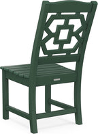Martha Stewart by POLYWOOD® Chinoiserie Dining Side Chair in Green