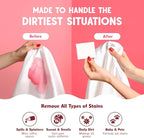 QLEAN Laundry Detergent Sheets (Travel Size 10 Loads) – Travel Laundry Detergent Sheets, Eco-Friendly Laundry Soap, HE & Standard Washer Safe, Stain Remover, Skin-Friendly - Ruby Sunset Bliss
