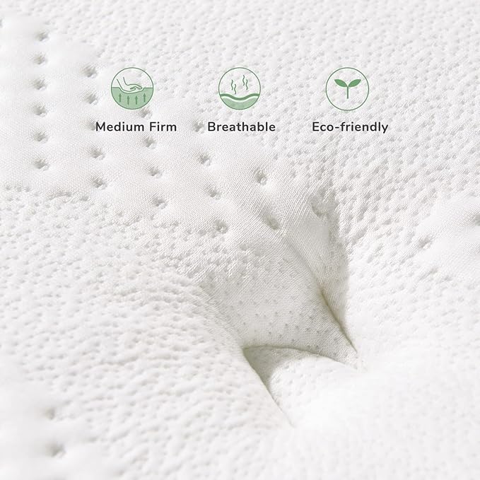 Novilla Queen Mattress, 12 Inch Hybrid Pillow Top Queen Size Mattress in a Box with Gel Memory Foam & Individually Wrapped Pocket Coils Innerspring for a Cozy & Peaceful Sleep