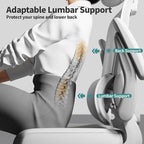 TRALT Office Chair Ergonomic Desk Chair, 330 LBS Home Mesh Office Desk Chairs with Wheels, Comfortable Gaming Chair, High Back Office Chair for Long Hours (White White)