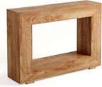 LITTLE TREE 47 Inches Console Table, Sofa Table with Storage, Modern Entryway Table for Hallway, Narrow Long Sofa Entryway Table for Living Room, Beige