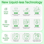 Poesie Laundry Detergent Sheets Fresh Scent 320 Sheet Liquidless Soap Sheets Detergent for Travel Camping Dormitory Hotel