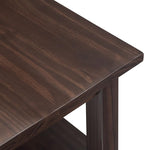 SIMPLIHOME Warm Shaker SOLID WOOD 14 inch Wide Rectangle Transitional Narrow Side Table in Tobacco Brown for the Living Room and Bedroom