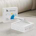 Disposable Face Towels Travel, 12"×12" Extra Large Face Towelettes, Ultra Soft Facial Towels for Sensitive Skin, Makeup Remover Dry Wipes, 40 Count (2 Packs of 20)