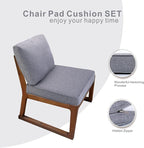 JMGBird Patio Chair Cushion Set, Outdoor Seat Cushion 24"x24" Patio Cushions for Outdoor Furniture