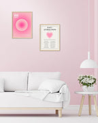 HesenDot Pink Motivational Canvas Wall Art,Unframed Daily Affirmations Prints, 12x16in Aesthetic Butterfly Poster,Unique Wall Decor for Women Girls Bedroom Study Dorm Office Home,3 Pack