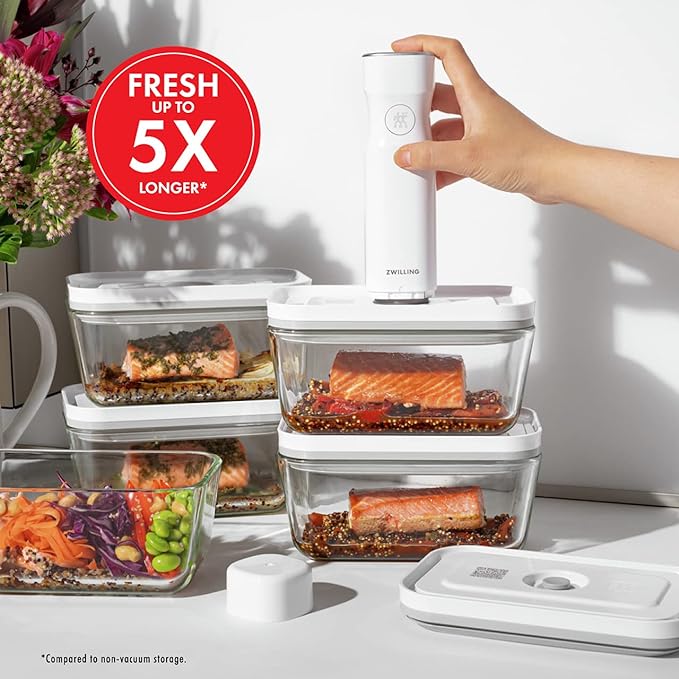 ZWILLING Fresh & Save Glass Airtight Food Storage Container, Meal Prep Container - Medium
