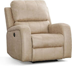 Electric Recliner Chair, Soft PU Leather Power Recliners with Padded Backrest, Single Overstuffed Heavy Duty Reclining Sofa for Living Room Bedroom
