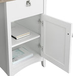 Bush Furniture Salinas Computer Desk with Hutch | Study Table with Drawers, Cabinets & Pullout Keyboard/Laptop Tray | Modern Home Office Desk in Pure White and Shiplap Gray | Work Desk with Storage