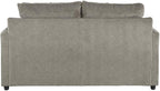 Signature Design by Ashley Soletren Contemporary Chenille Loveseat with 2 Accent Pillows, Gray