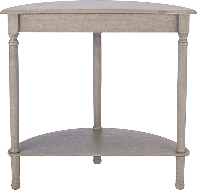 SAFAVIEH Home Collection Tinsley Greige Half Moon Console Table