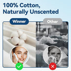 Winner Soft Face Towels, 100% USDA Biobased Facial Towels, 2 Packs per Case, 12 Bags Total