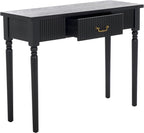 SAFAVIEH Home Collection Hanaka Black 1-Drawer Console Table